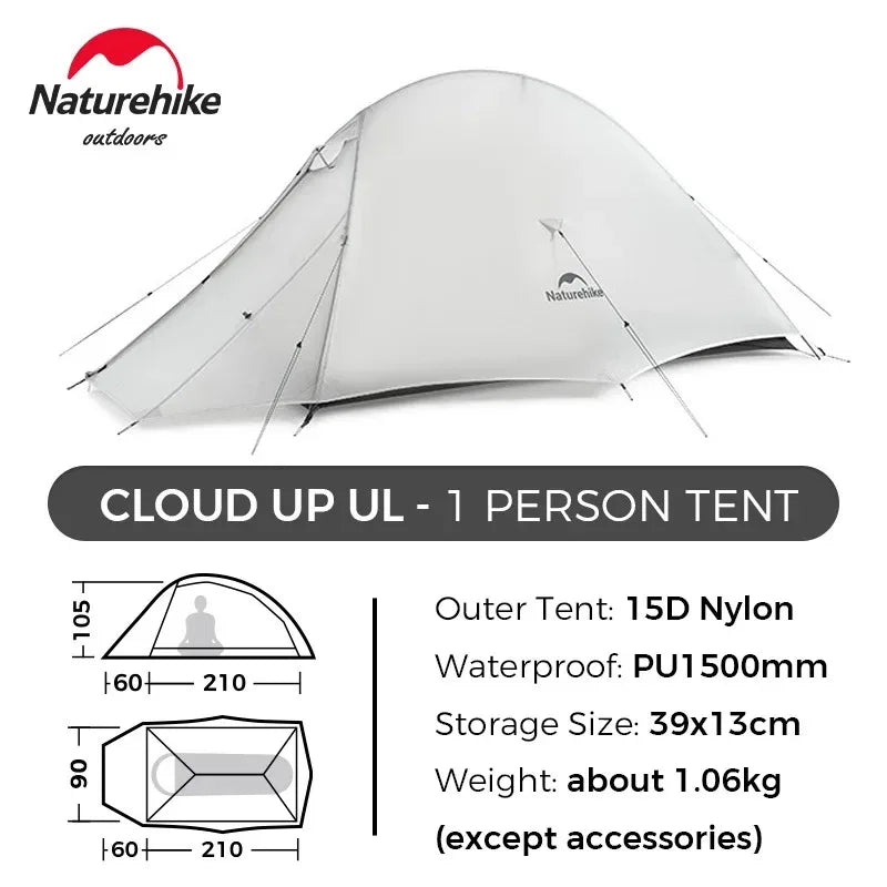 Naturehike Cloud Up Ultralight Backpacking Tent