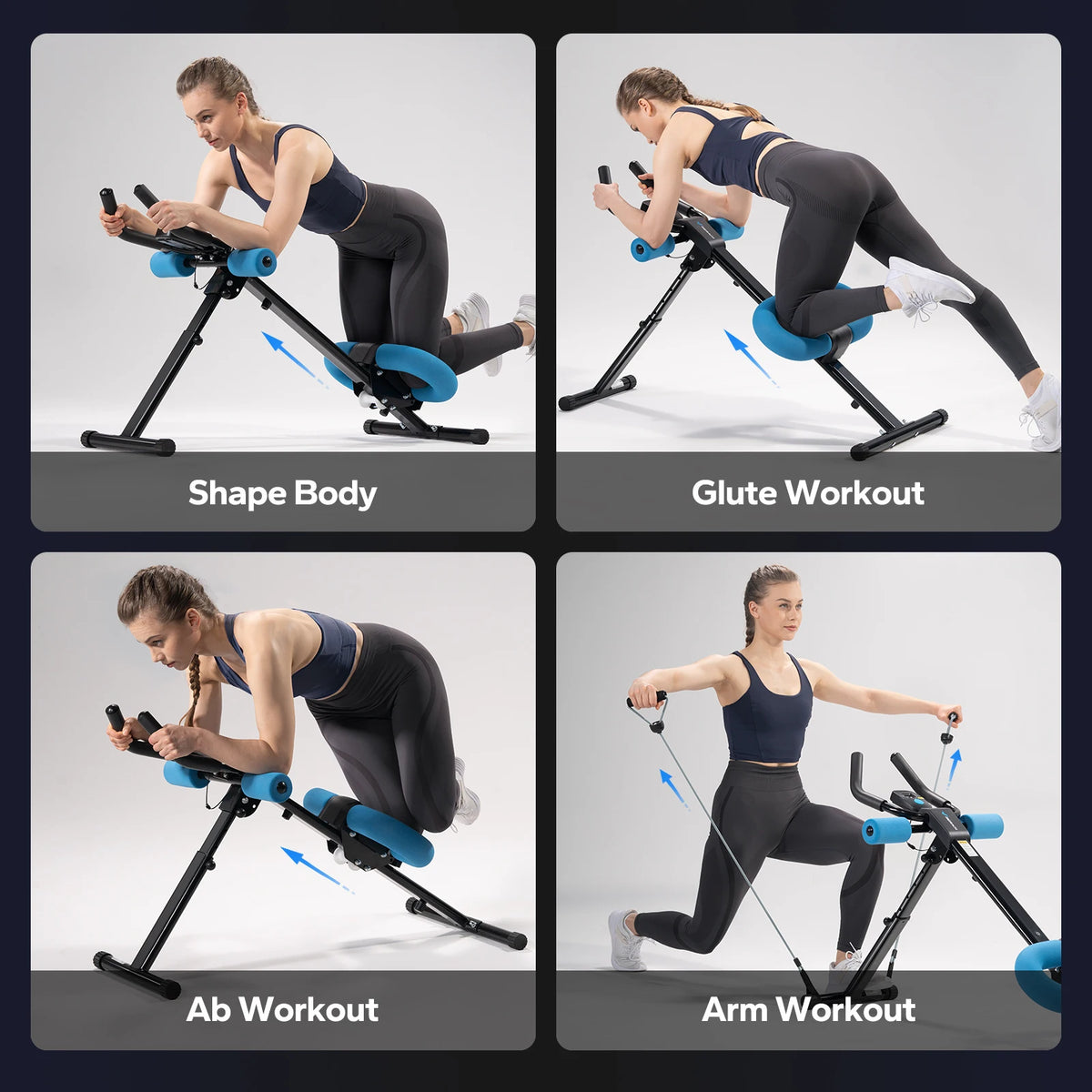 MERACH Ab Machine Adjustable Trainer Core Exercise System