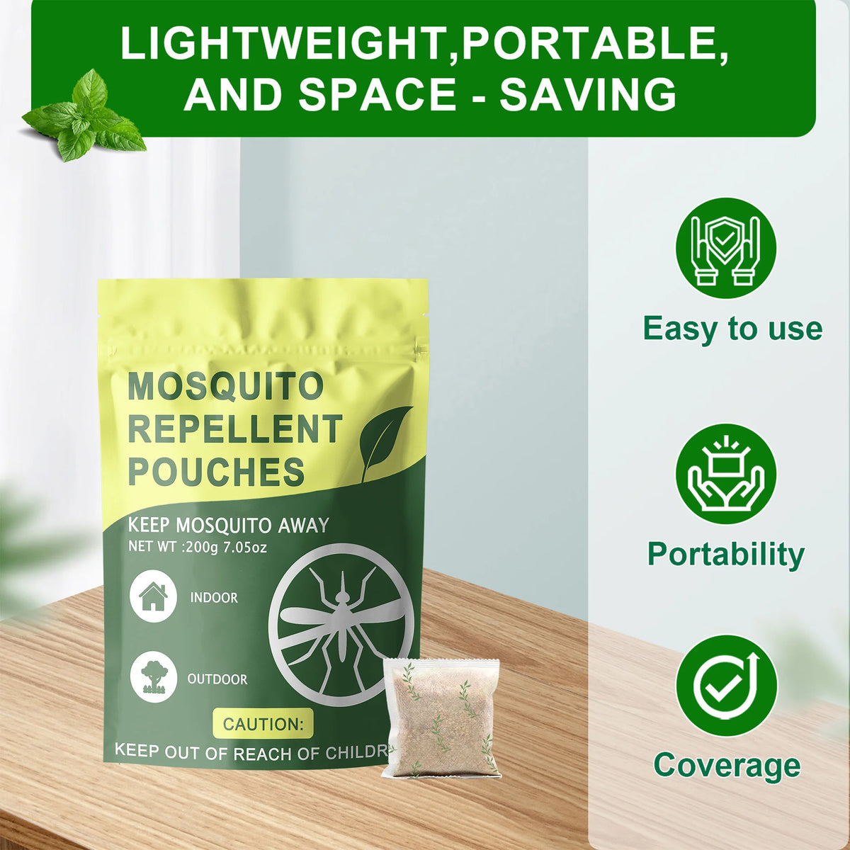 Mosquito Repellent Pouch For Patio And Indoor Spaces