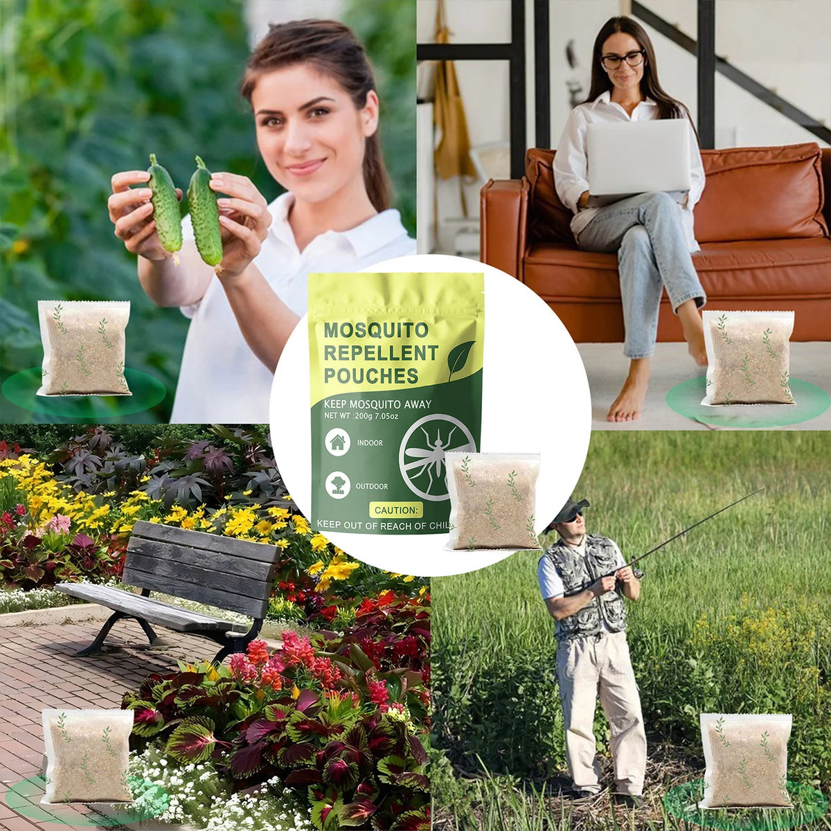 Mosquito Repellent Pouch For Patio And Indoor Spaces