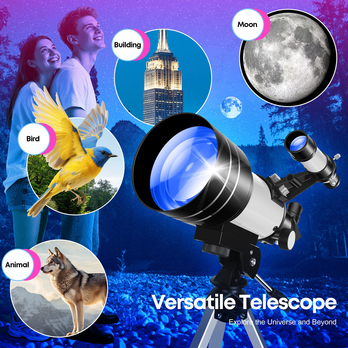 Beginner Monocular Telescope For Camping And Education