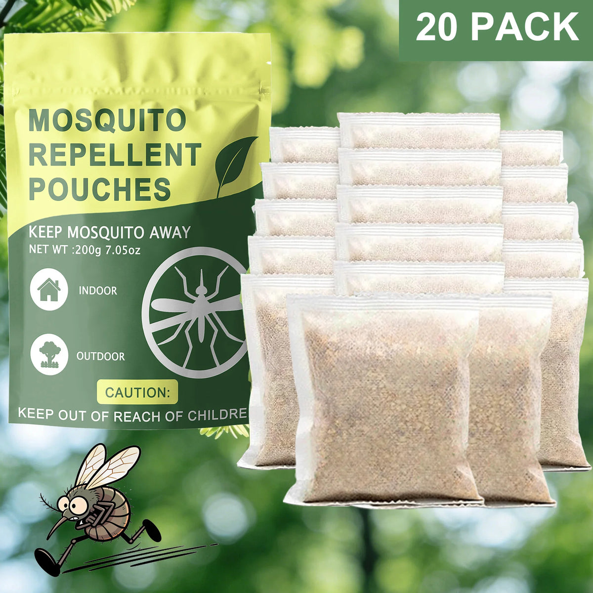 Mosquito Repellent Pouch For Patio And Indoor Spaces