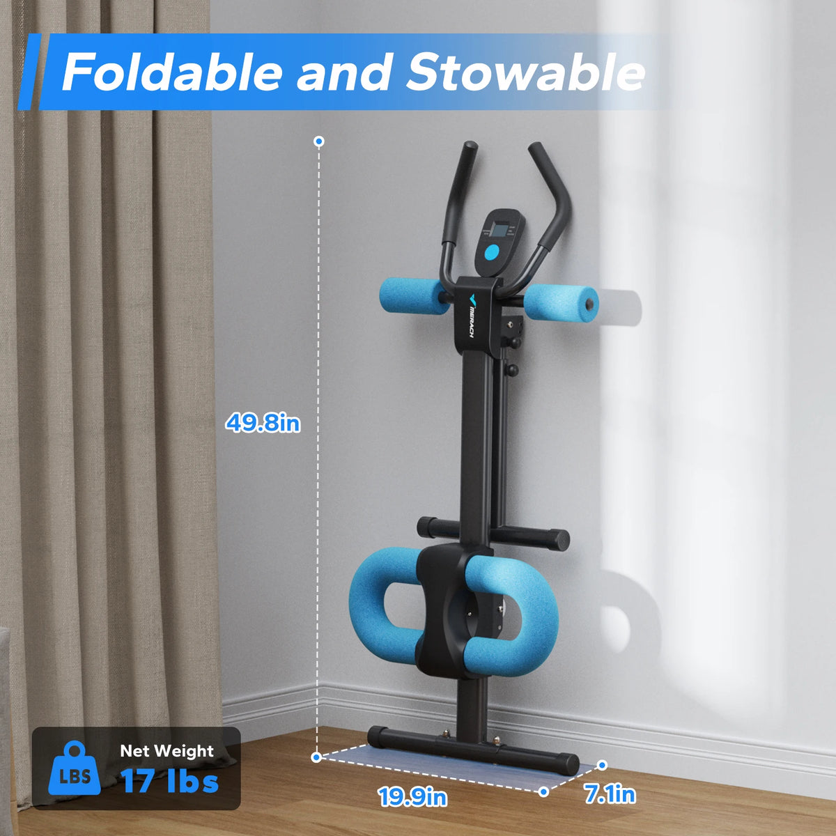 MERACH Ab Machine Adjustable Trainer Core Exercise System