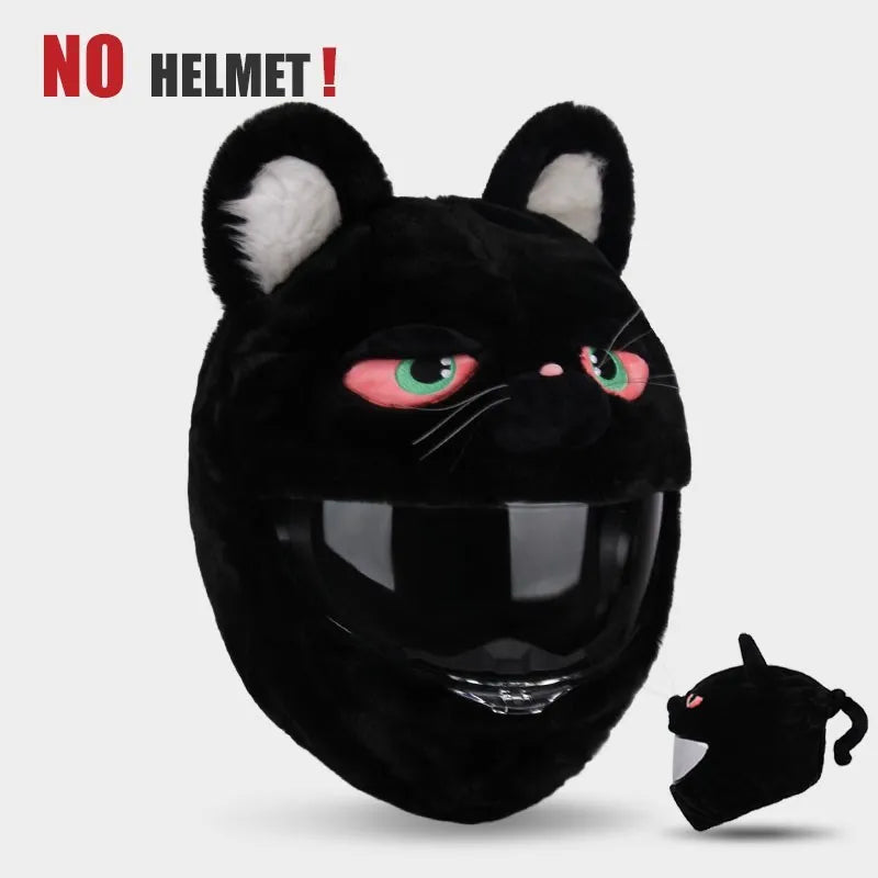 UCHOOSE Cartoon Plush Motorcycle Helmet Cover