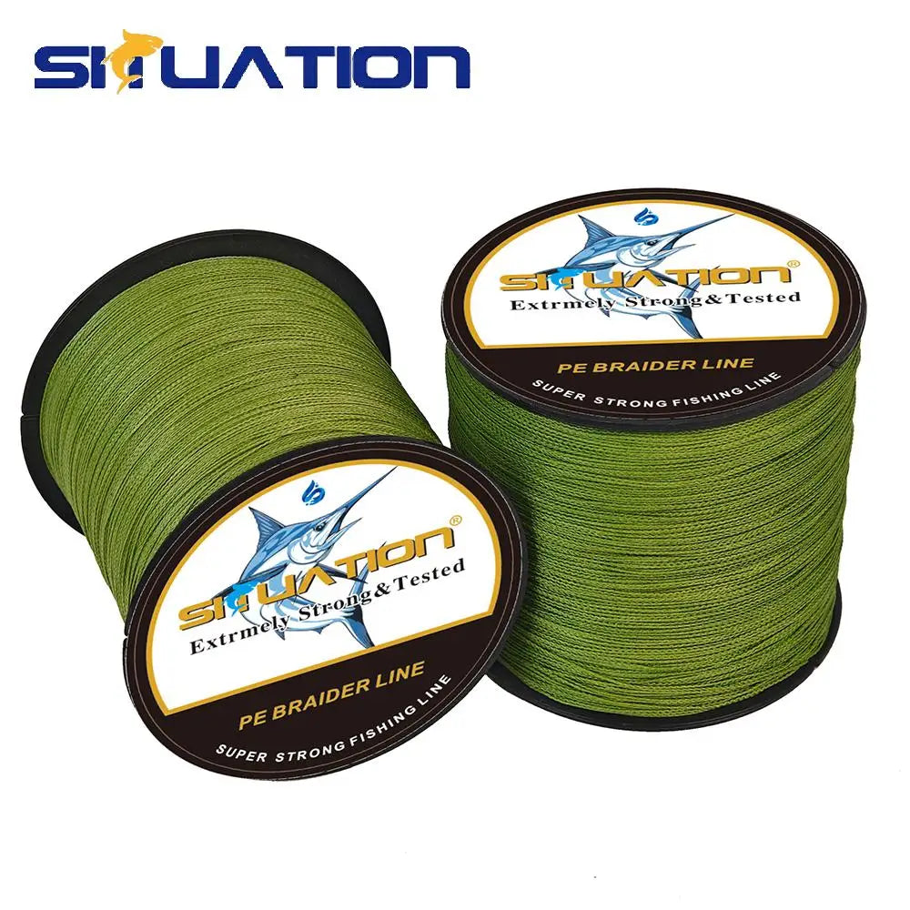 SIIUATION Ultra Strong Braided Fishing Line 300m 4 Strand