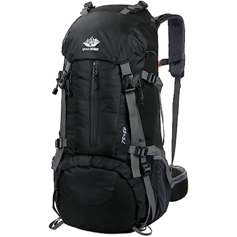 50L Hiking Backpack Men Camping Backpack with rain cover 45l+5l Lightweight Backpacking Backpack Travel Backpack