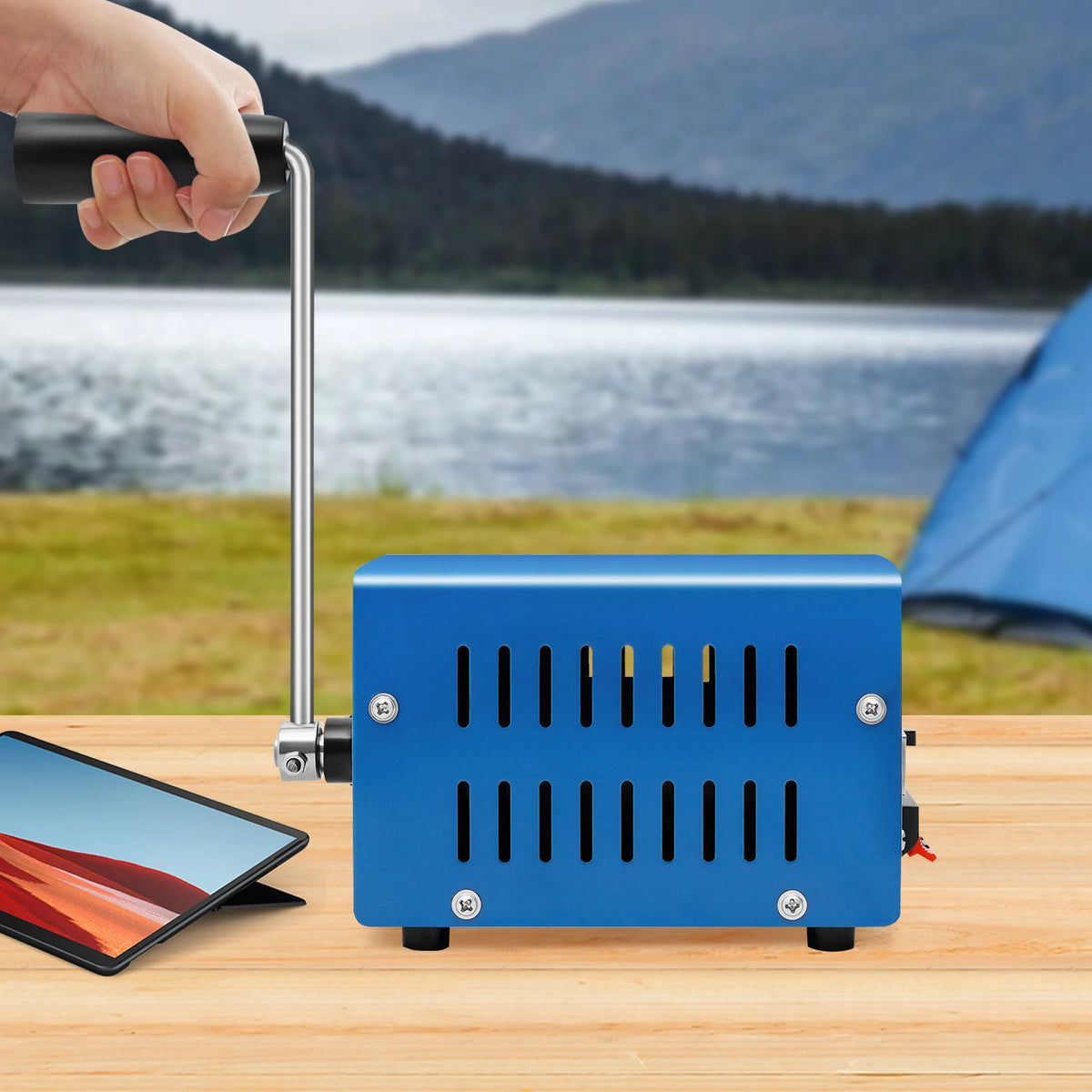 Manual Hand Crank Generator 20W Emergency USB Charger