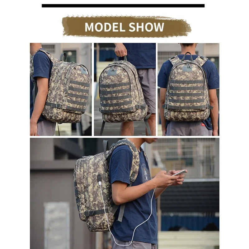 30L Tactical Military Molle Backpack Rucksack Hiking Camping Outdoor Travel Bag Sports Entertainment