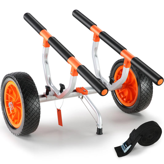 SucceBuy Heavy Duty Aluminum Kayak Cart And Trailer