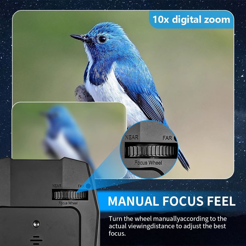 Night Vision Goggles for Adults, 5K HD 60MP Night Vision Binoculars with 3" Large Screen, 10X Digital Zoom, 5000mAh Rechargeable Battery, 32GB TF Card for Camping