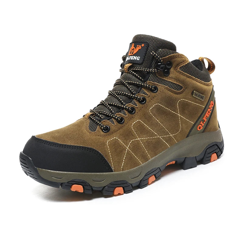 Large 48 Autumn High-Top Men Hiking Boot Winter Outdoor Shoes Lace-Up Non-slip Sports Casual Trekking Boots Man Suede Warm Shoes