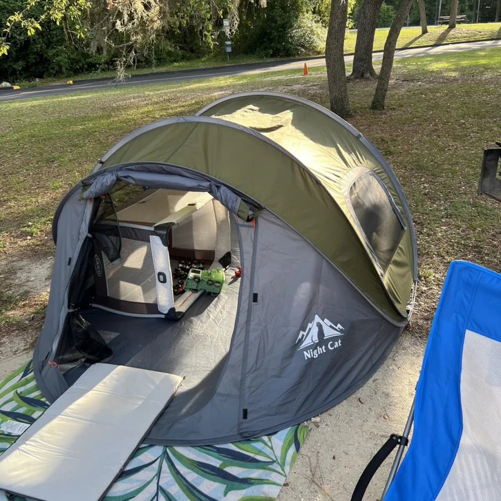 Night Cat Instant Waterproof Camping Tent