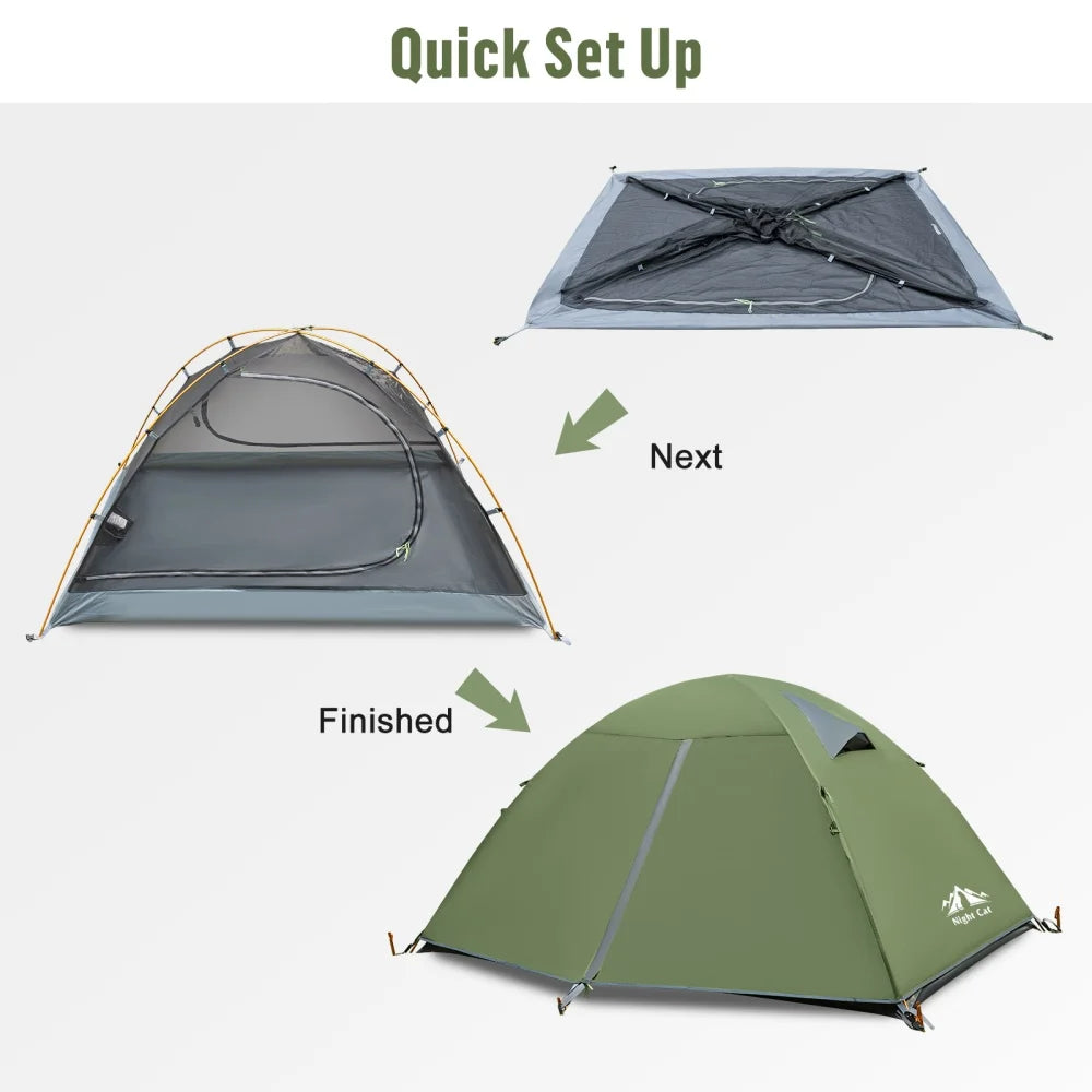 Night Cat Waterproof Backpacking Tent