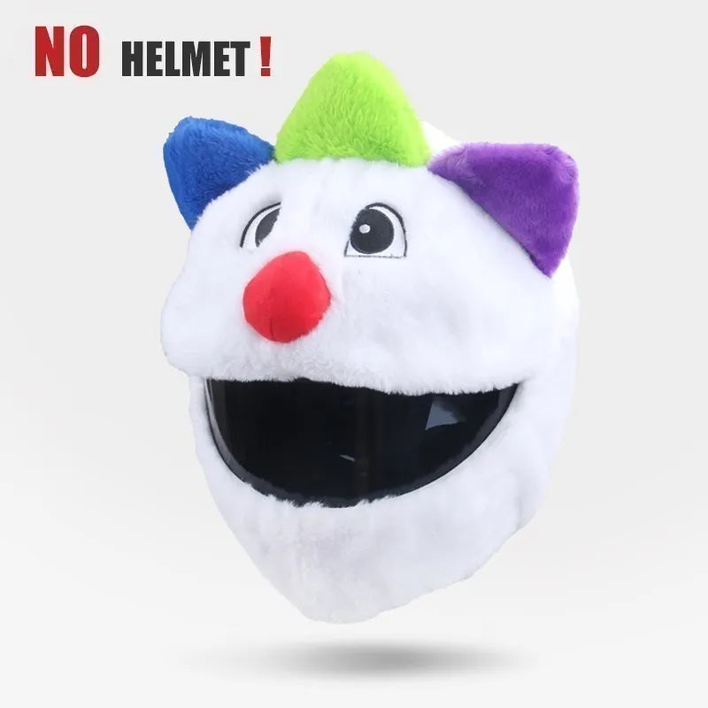 UCHOOSE Cartoon Plush Motorcycle Helmet Cover