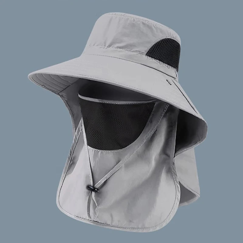 Summer UV Protection Outdoor Fishing Hat With Neck Flap