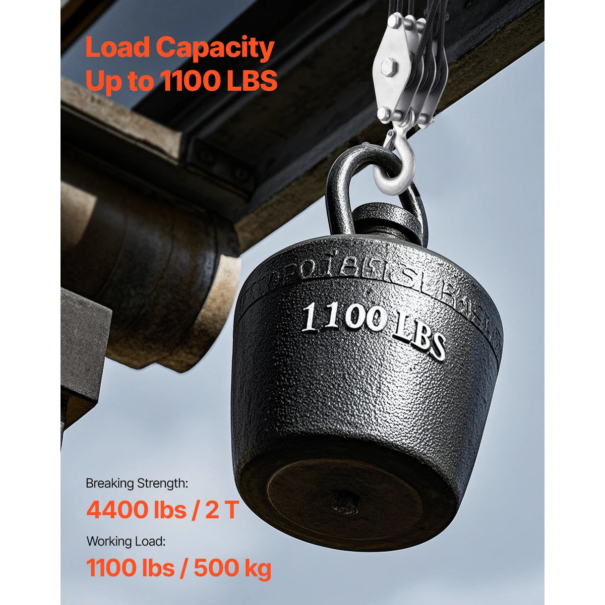 SucceBuy Manual Pulley Hoist for Lifting Objects