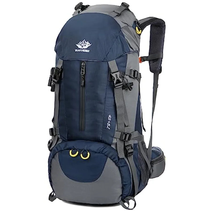 50L Hiking Backpack Men Camping Backpack with rain cover 45l+5l Lightweight Backpacking Backpack Travel Backpack