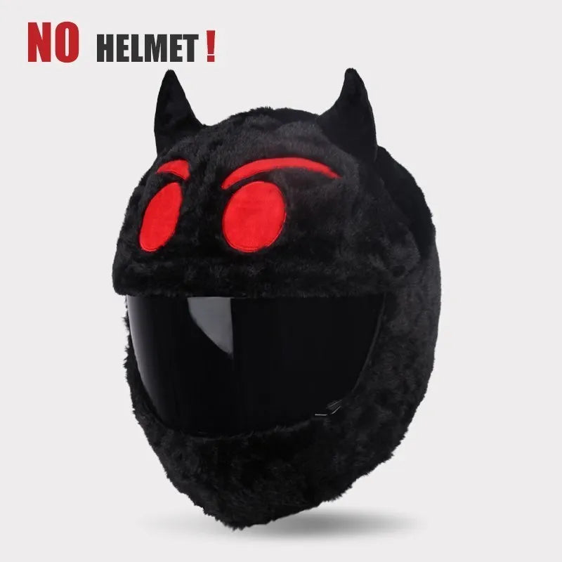 UCHOOSE Cartoon Plush Motorcycle Helmet Cover