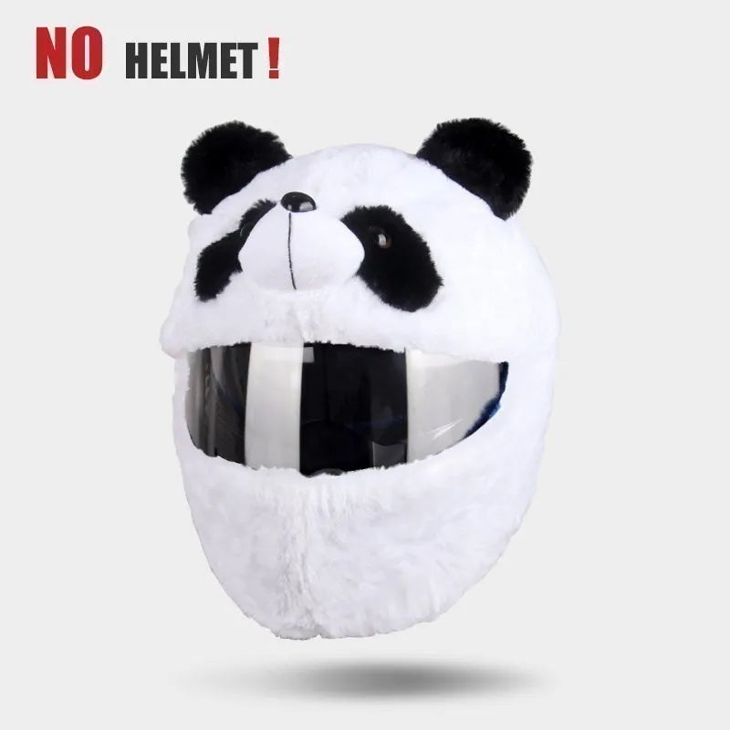 UCHOOSE Cartoon Plush Motorcycle Helmet Cover