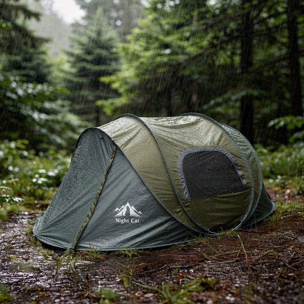 Night Cat Instant Waterproof Camping Tent