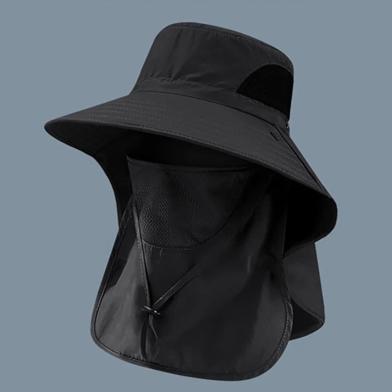 Summer UV Protection Outdoor Fishing Hat With Neck Flap