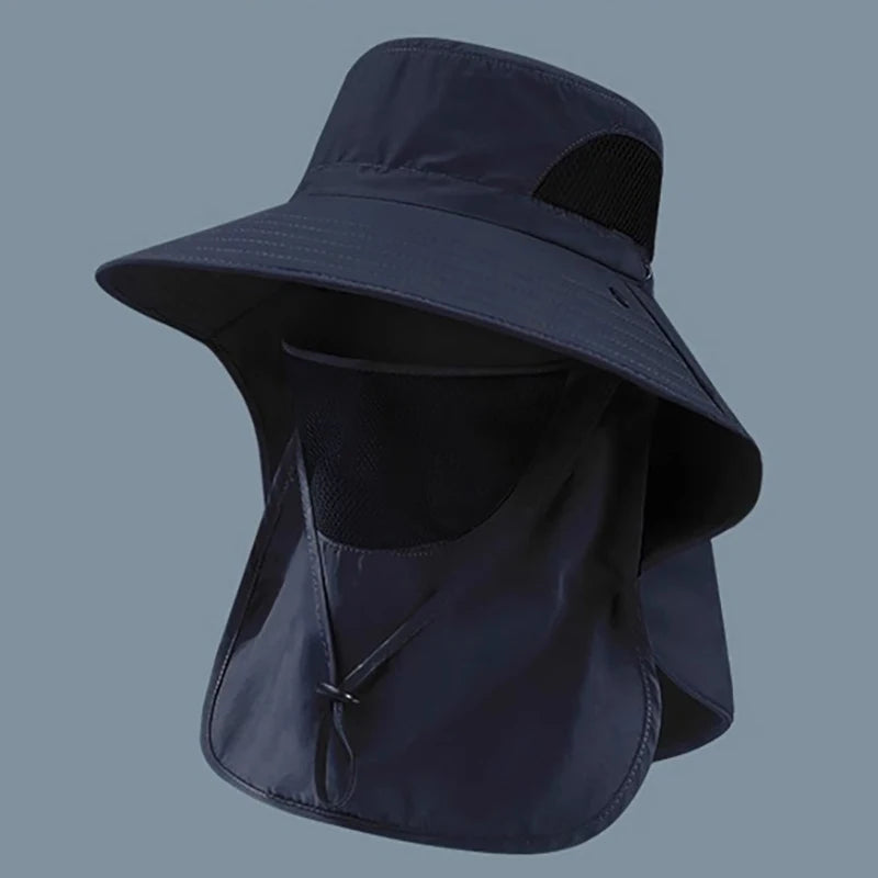 Summer UV Protection Outdoor Fishing Hat With Neck Flap