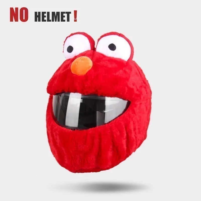 UCHOOSE Cartoon Plush Motorcycle Helmet Cover
