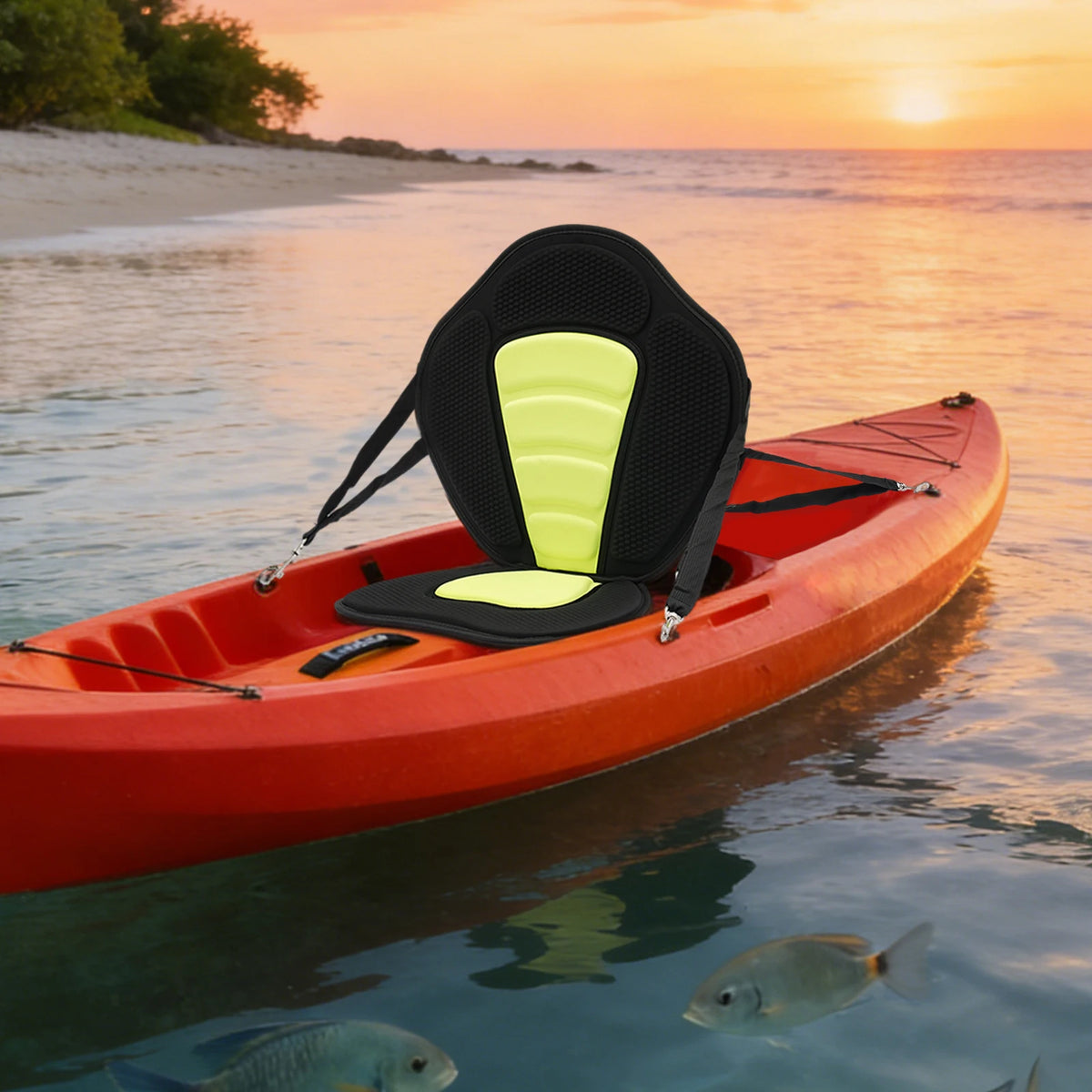 Universal Canoe Seat Cushion With Storage Bag