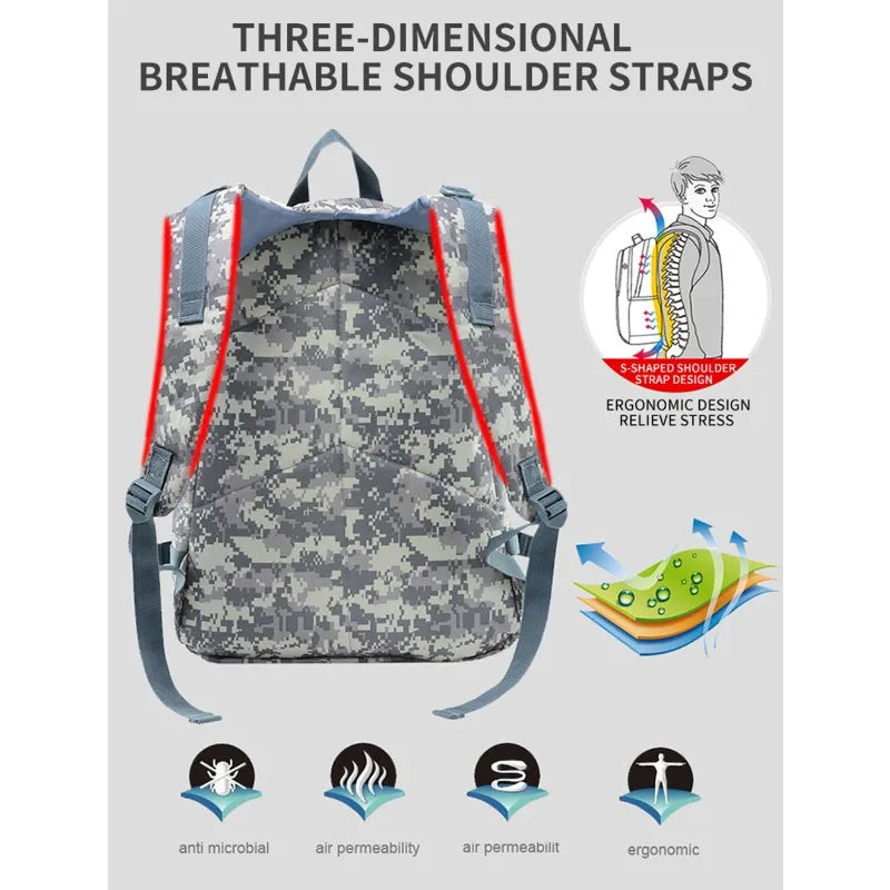 30L Tactical Military Molle Backpack Rucksack Hiking Camping Outdoor Travel Bag Sports Entertainment