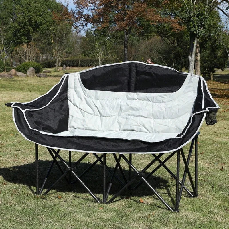 Portable Folding Double Camping Recliner Chair