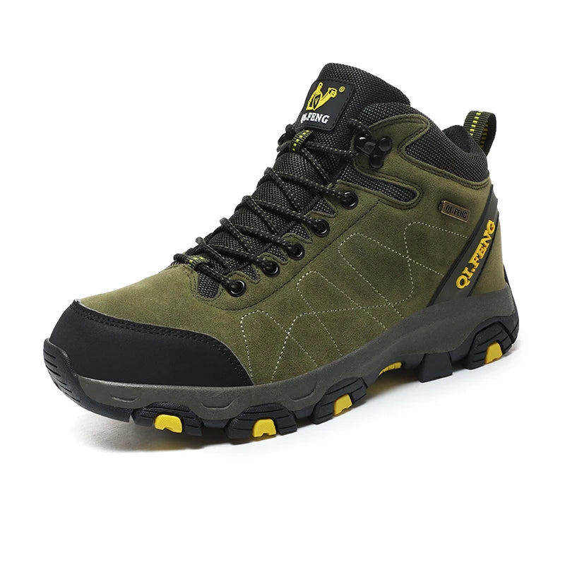 Large 48 Autumn High-Top Men Hiking Boot Winter Outdoor Shoes Lace-Up Non-slip Sports Casual Trekking Boots Man Suede Warm Shoes