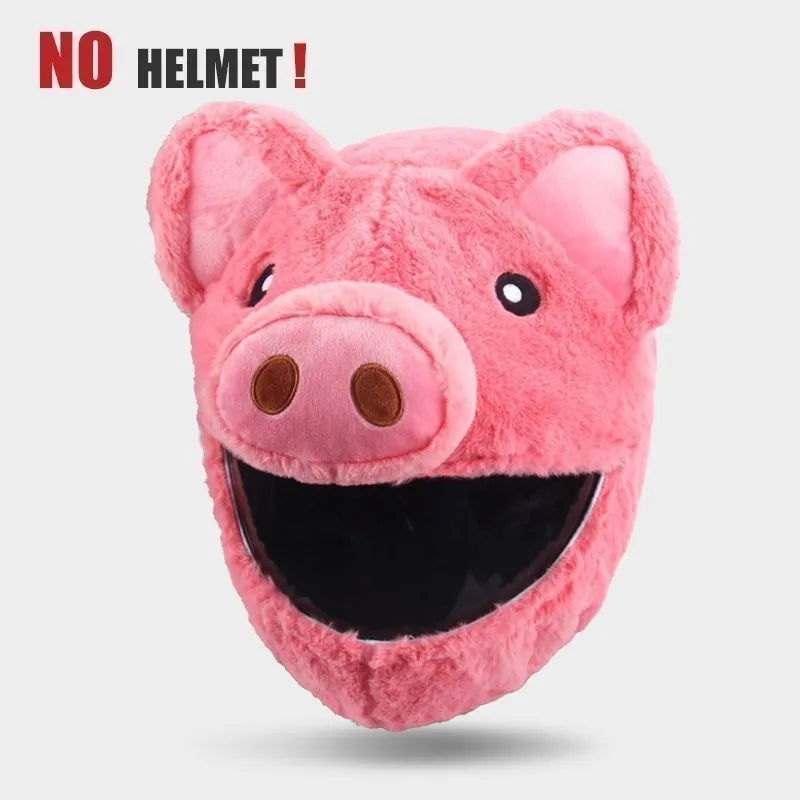 UCHOOSE Cartoon Plush Motorcycle Helmet Cover