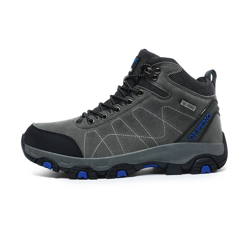 Large 48 Autumn High-Top Men Hiking Boot Winter Outdoor Shoes Lace-Up Non-slip Sports Casual Trekking Boots Man Suede Warm Shoes