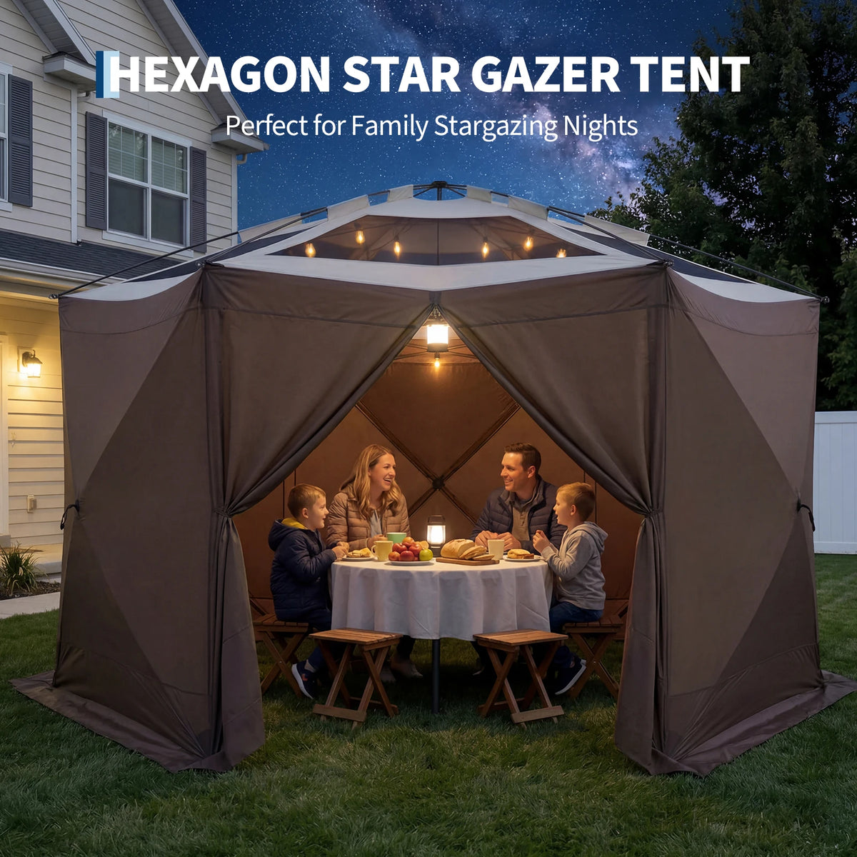 Outdoor Screen Tent Canopy With Mosquito Mesh