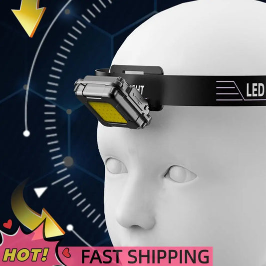 LED Headlamp USB Charging Multifunctional Head Torch