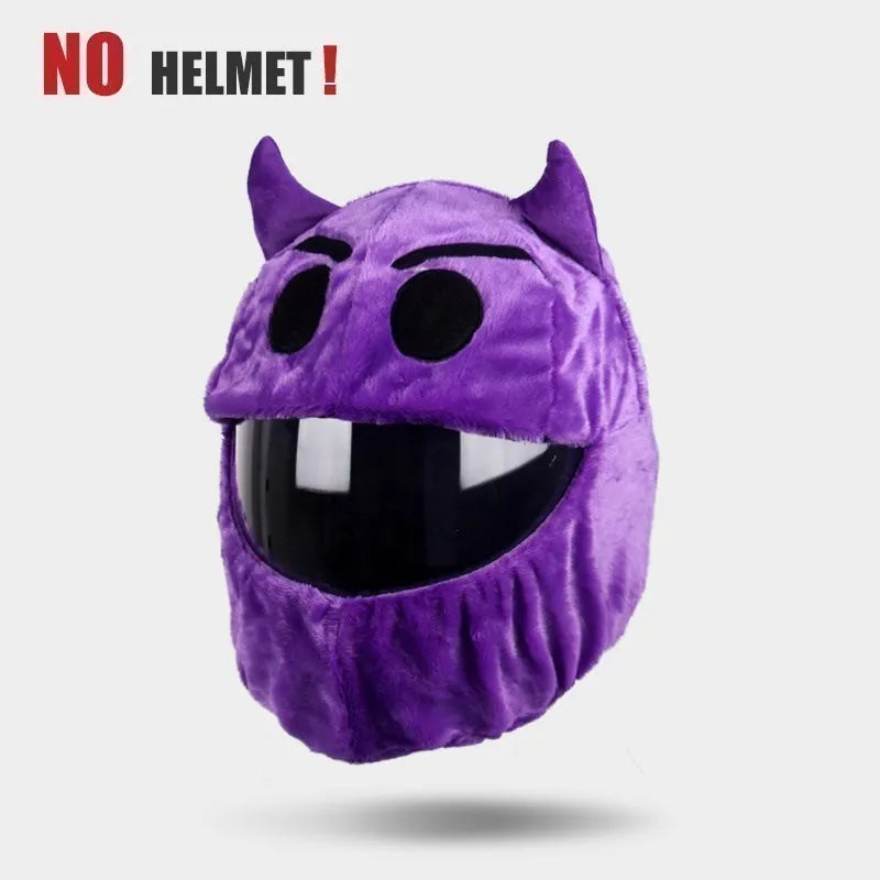 UCHOOSE Cartoon Plush Motorcycle Helmet Cover