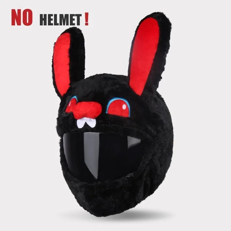 UCHOOSE Cartoon Plush Motorcycle Helmet Cover