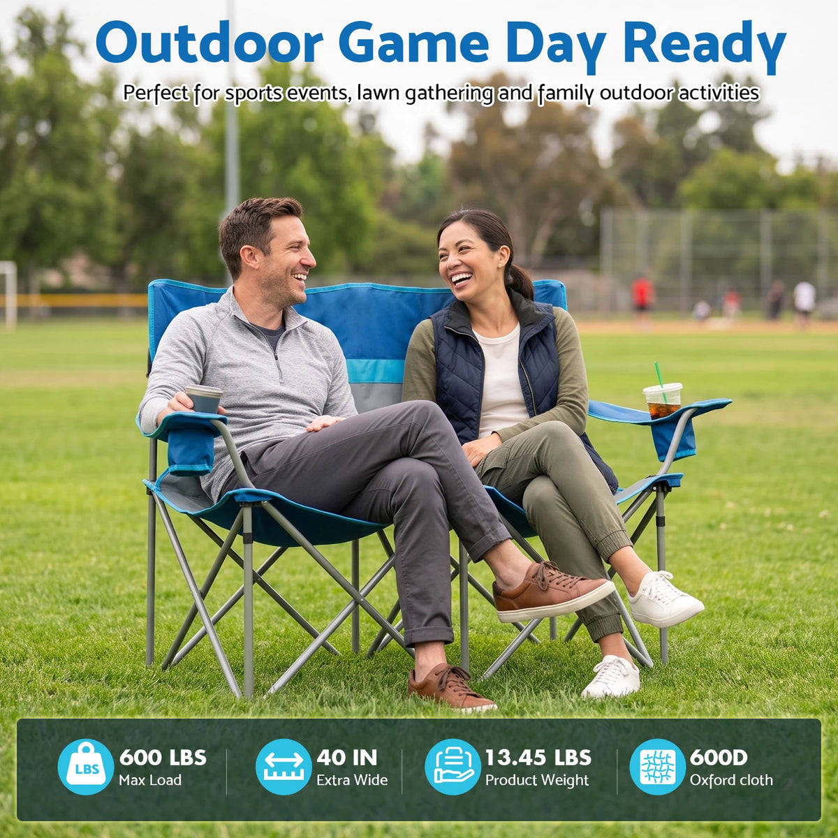 Folding Camping Chair With Cup Holders