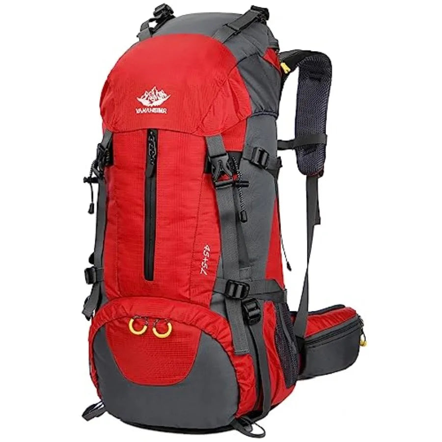50L Hiking Backpack Men Camping Backpack with rain cover 45l+5l Lightweight Backpacking Backpack Travel Backpack