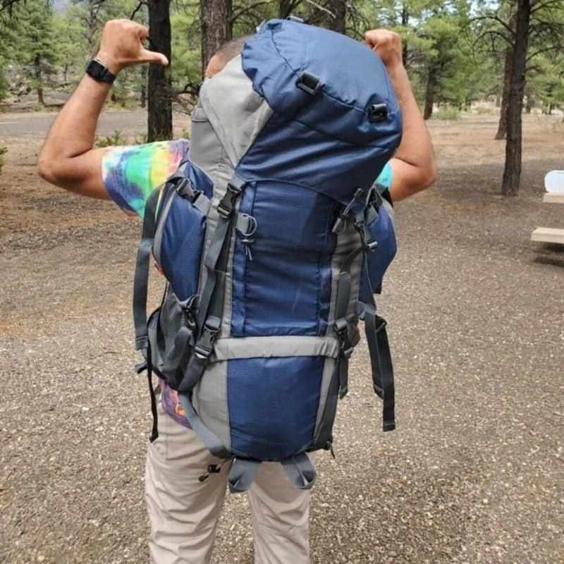 Internal Frame Backpack,Large Hiking Backpack Rucksack with Rain Cover Sports Fntertainment