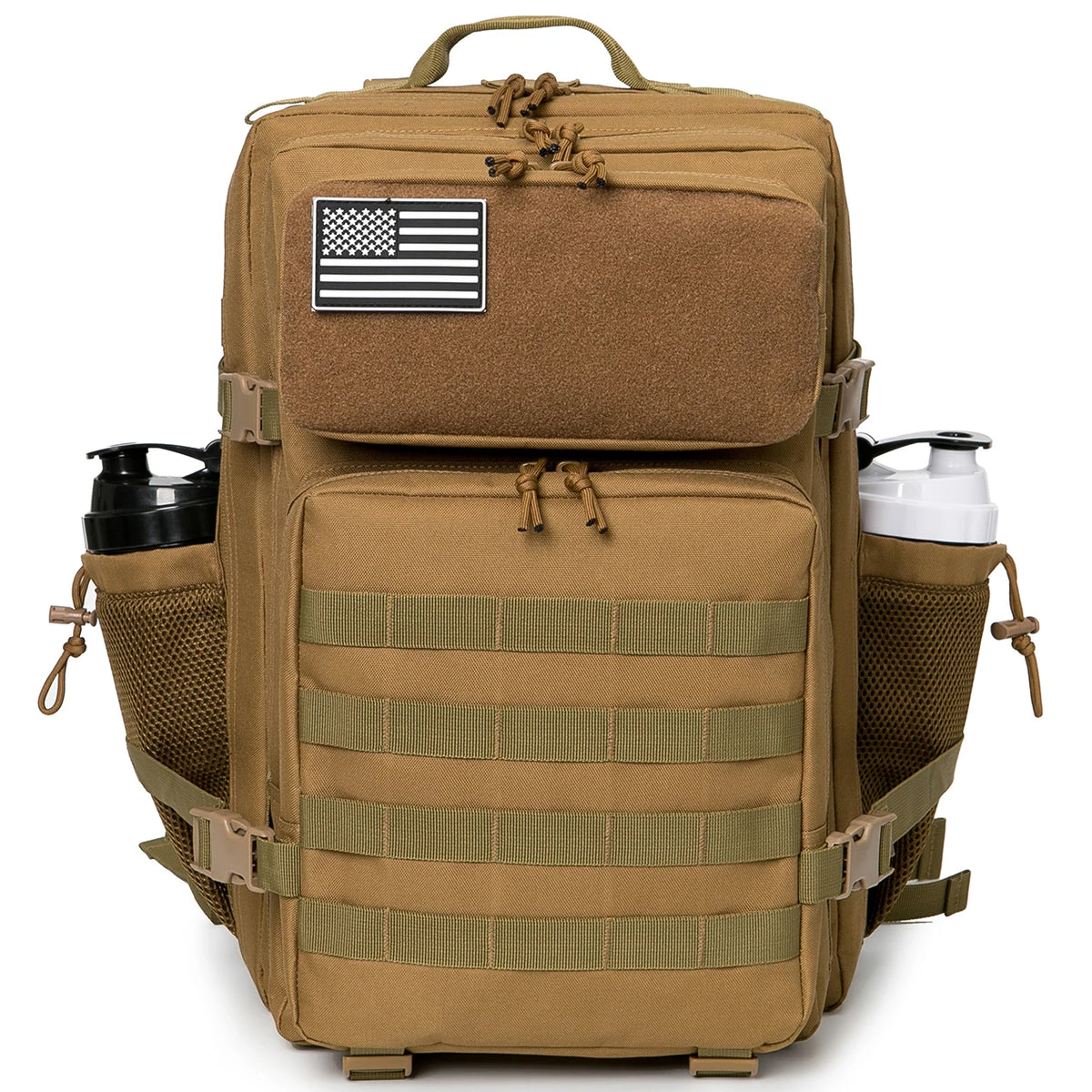 45L tactical backpack for outdoor sports hiking climbing travel with bottle holder travel backpacks camping gear for women/men