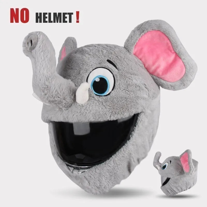 UCHOOSE Cartoon Plush Motorcycle Helmet Cover