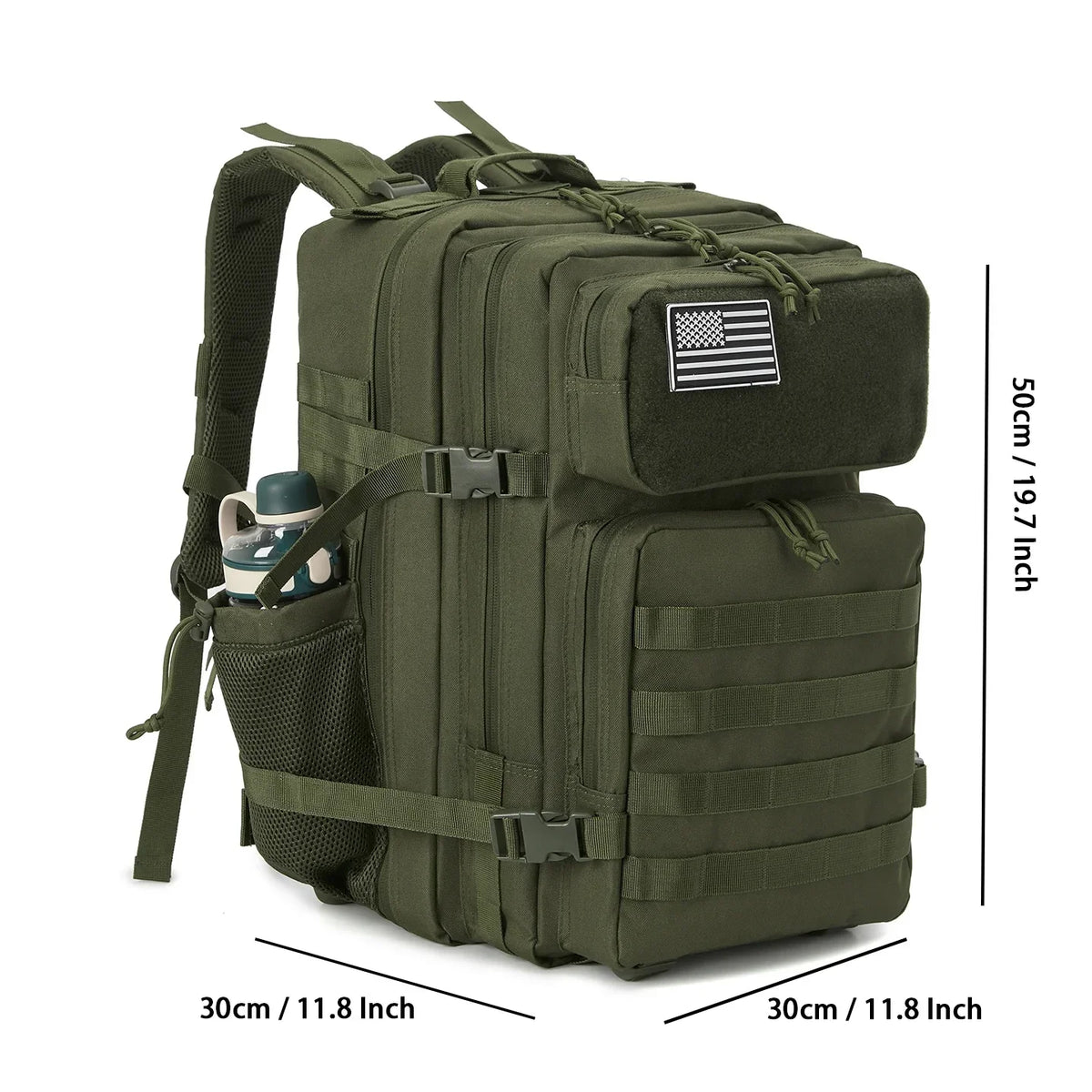 45L tactical backpack for outdoor sports hiking climbing travel with bottle holder travel backpacks camping gear for women/men