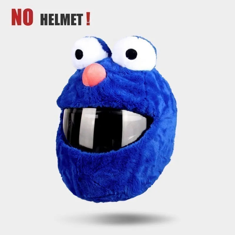 UCHOOSE Cartoon Plush Motorcycle Helmet Cover