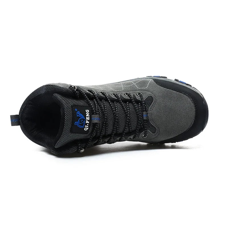 Large 48 Autumn High-Top Men Hiking Boot Winter Outdoor Shoes Lace-Up Non-slip Sports Casual Trekking Boots Man Suede Warm Shoes