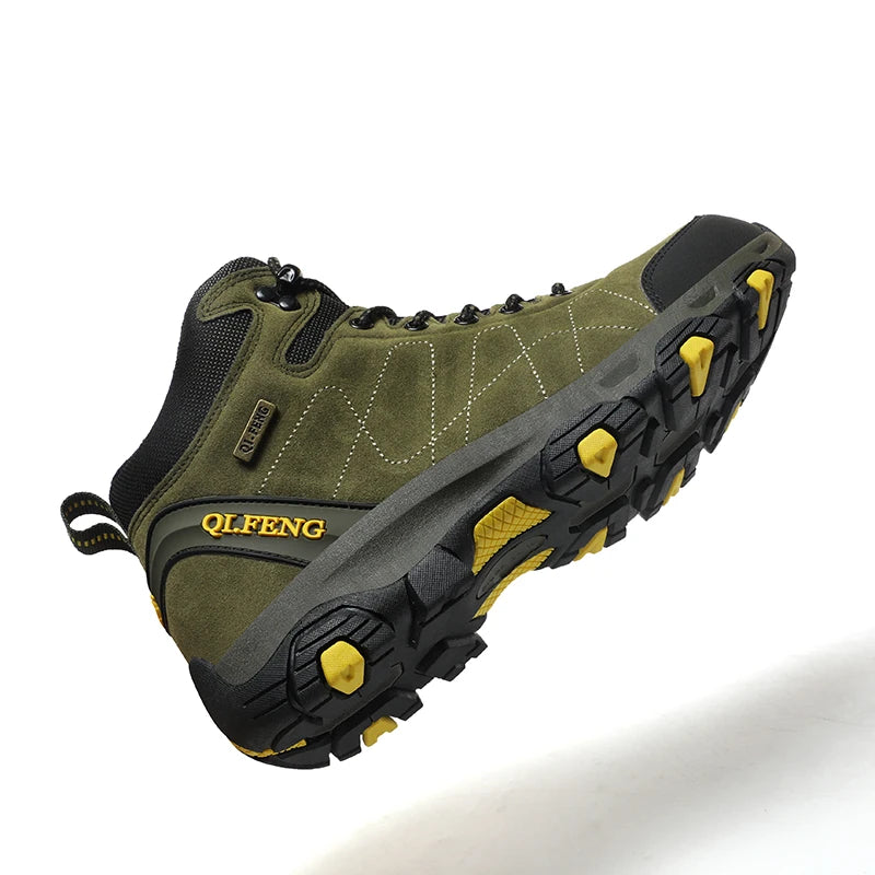 Large 48 Autumn High-Top Men Hiking Boot Winter Outdoor Shoes Lace-Up Non-slip Sports Casual Trekking Boots Man Suede Warm Shoes