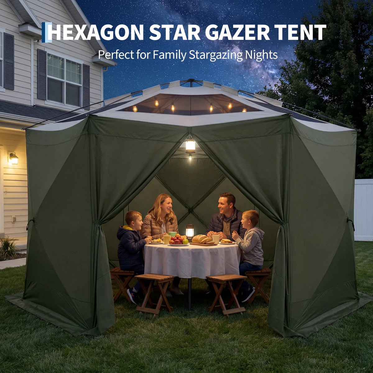 Outdoor Screen Tent Canopy With Mosquito Mesh
