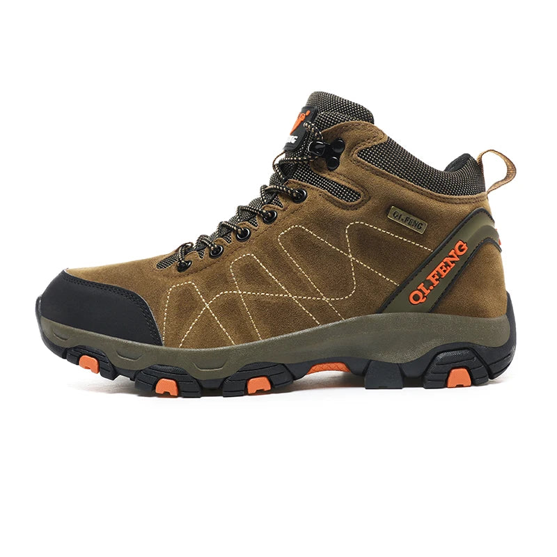 Large 48 Autumn High-Top Men Hiking Boot Winter Outdoor Shoes Lace-Up Non-slip Sports Casual Trekking Boots Man Suede Warm Shoes