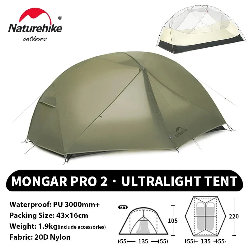 Naturehike Mongar PRO Ultralight Camping Tent