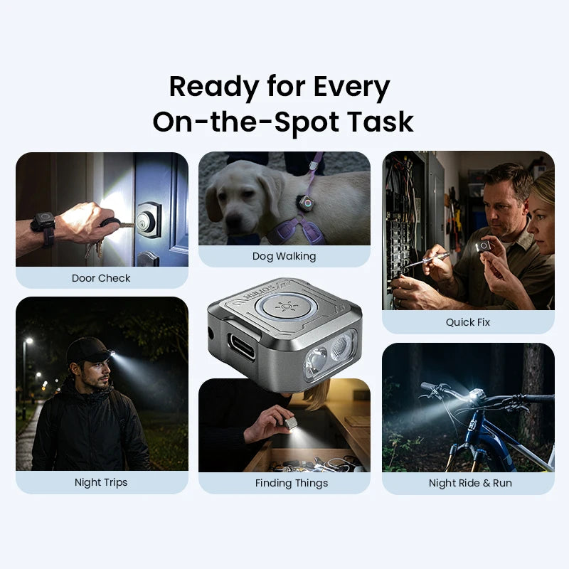 Sofirn Mini EDC SE1 300LM Flashlight With RGB Ring UV